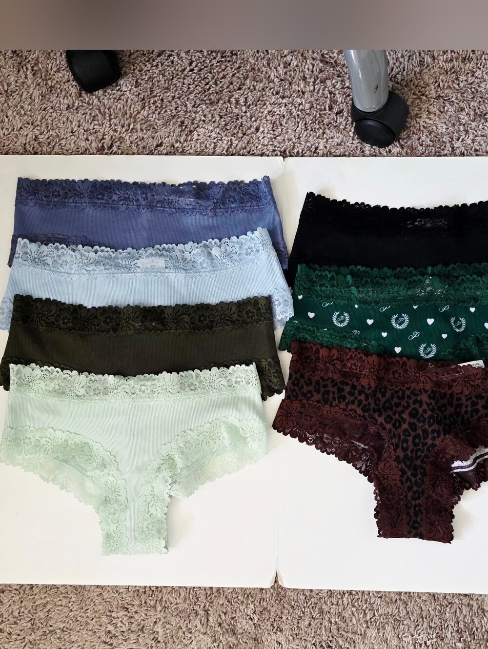 NWT 7pc Victorias Secret Pink Cheeky Panties Small